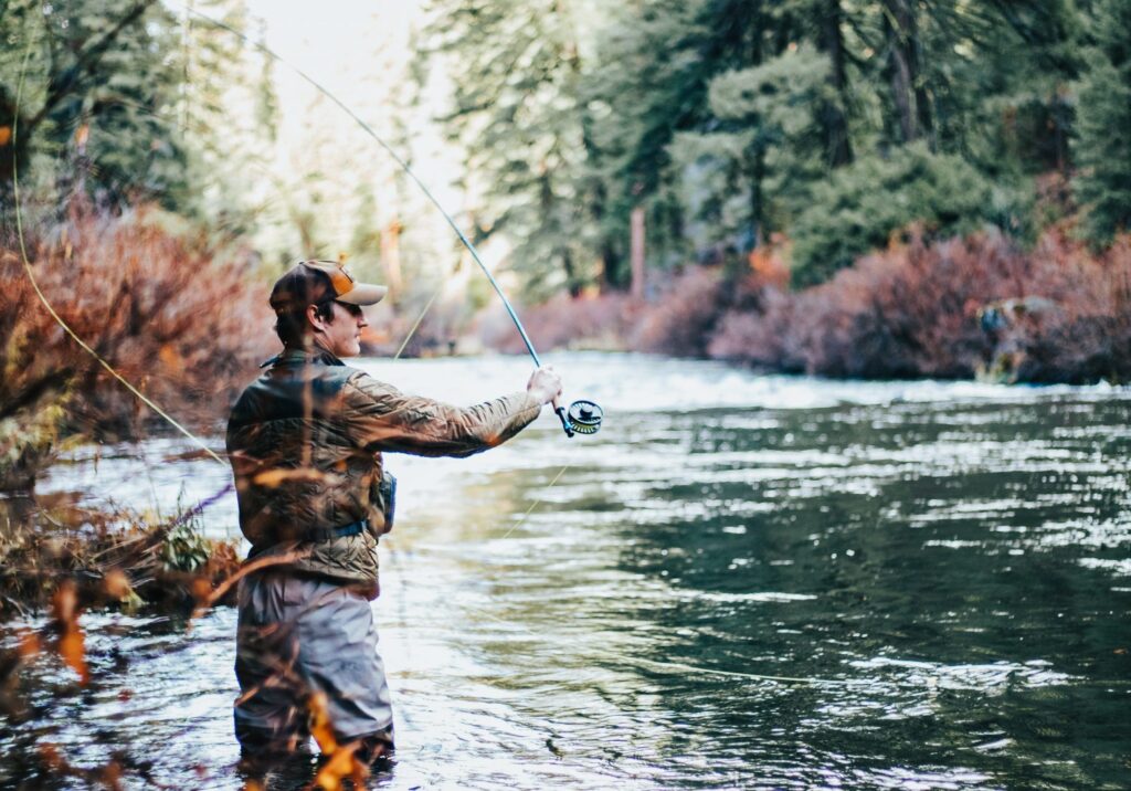 fly fisherman in Idaho