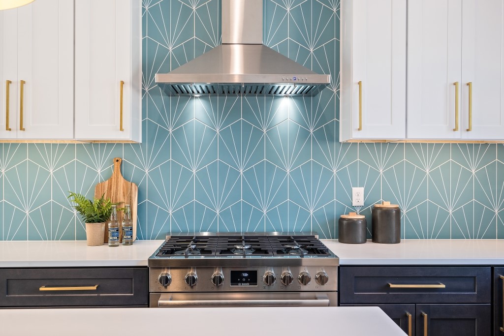 A beautiful kitchen showcasing a luxury home