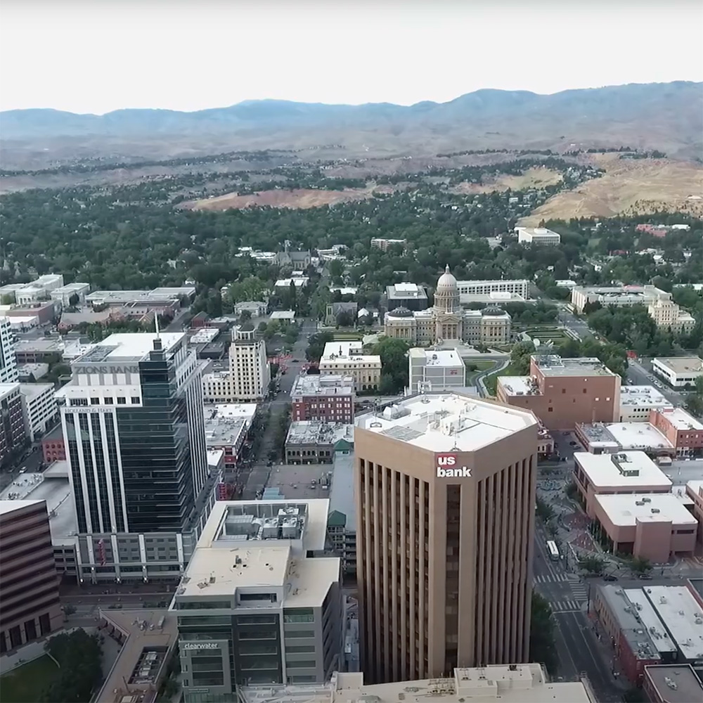 Boise Downtown from above