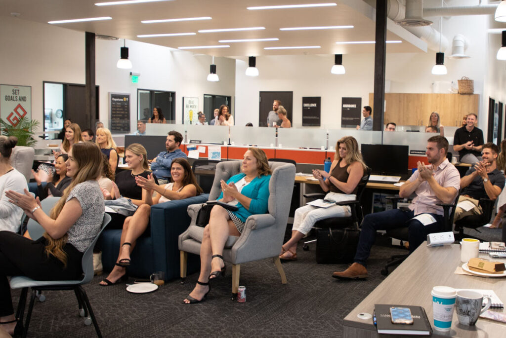 Real Estate Agents at Amherst Madison at a learning event